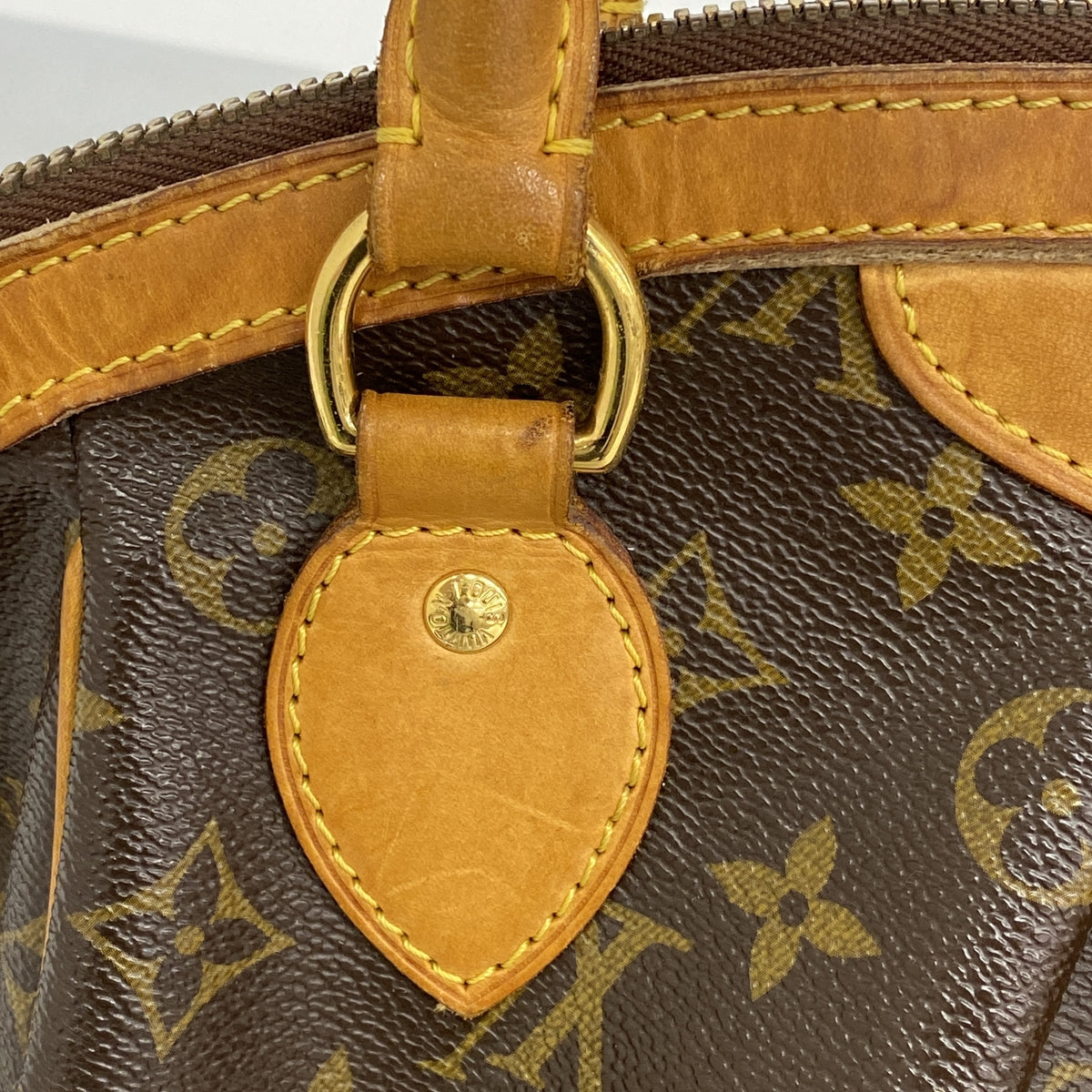 【6id5279】ルイヴィトン ハンドバッグ モノグラム ティヴォリPM M40143 ブラウン【中古】レディース