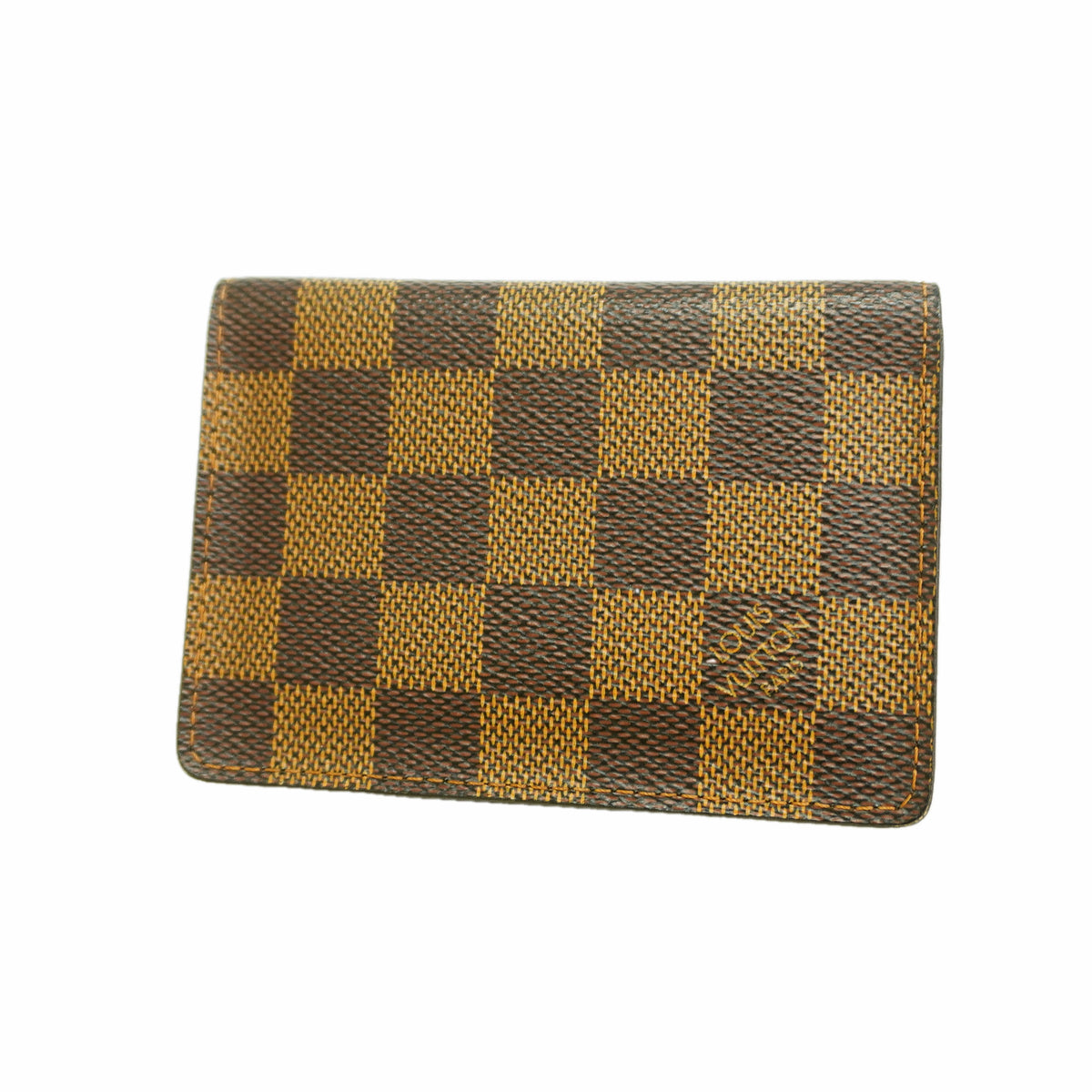 【6id5290】ルイヴィトン カードケース ダミエ ポルトドゥカルトヴェルティカル N60533 エベヌ【中古】メンズ レディース ユニセックス