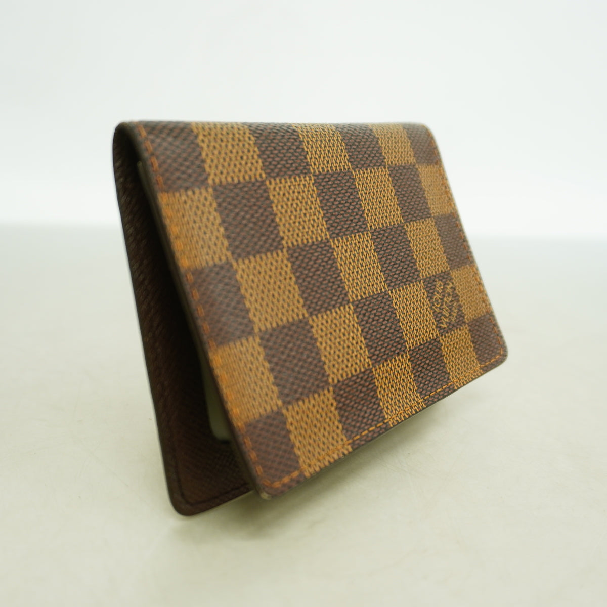 【6id5290】ルイヴィトン カードケース ダミエ ポルトドゥカルトヴェルティカル N60533 エベヌ【中古】メンズ レディース ユニセックス