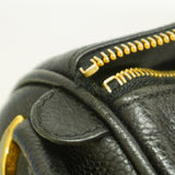【6id5293】シャネル ボストンバッグ キャビアスキン ブラック ゴールド金具【中古】メンズ レディース ユニセックス