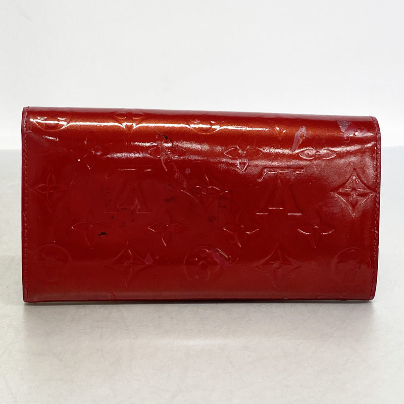 【6id5312】ルイヴィトン 長財布 ヴェルニ ポルトフォイユサラ M93530 ポムダムール【中古】レディース
