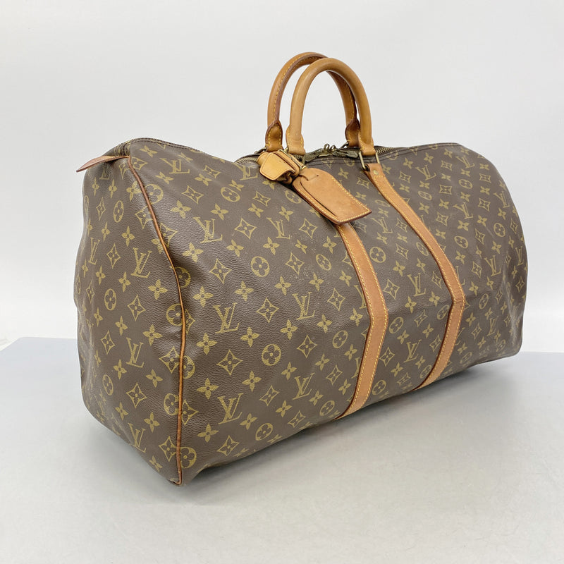 【6id5315】ルイヴィトン ボストンバッグ モノグラム キーポル55 M41424 ブラウン【中古】メンズ レディース ユニセックス
