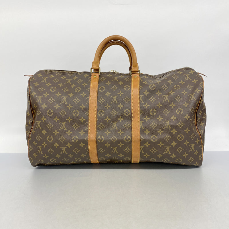 【6id5315】ルイヴィトン ボストンバッグ モノグラム キーポル55 M41424 ブラウン【中古】メンズ レディース ユニセックス