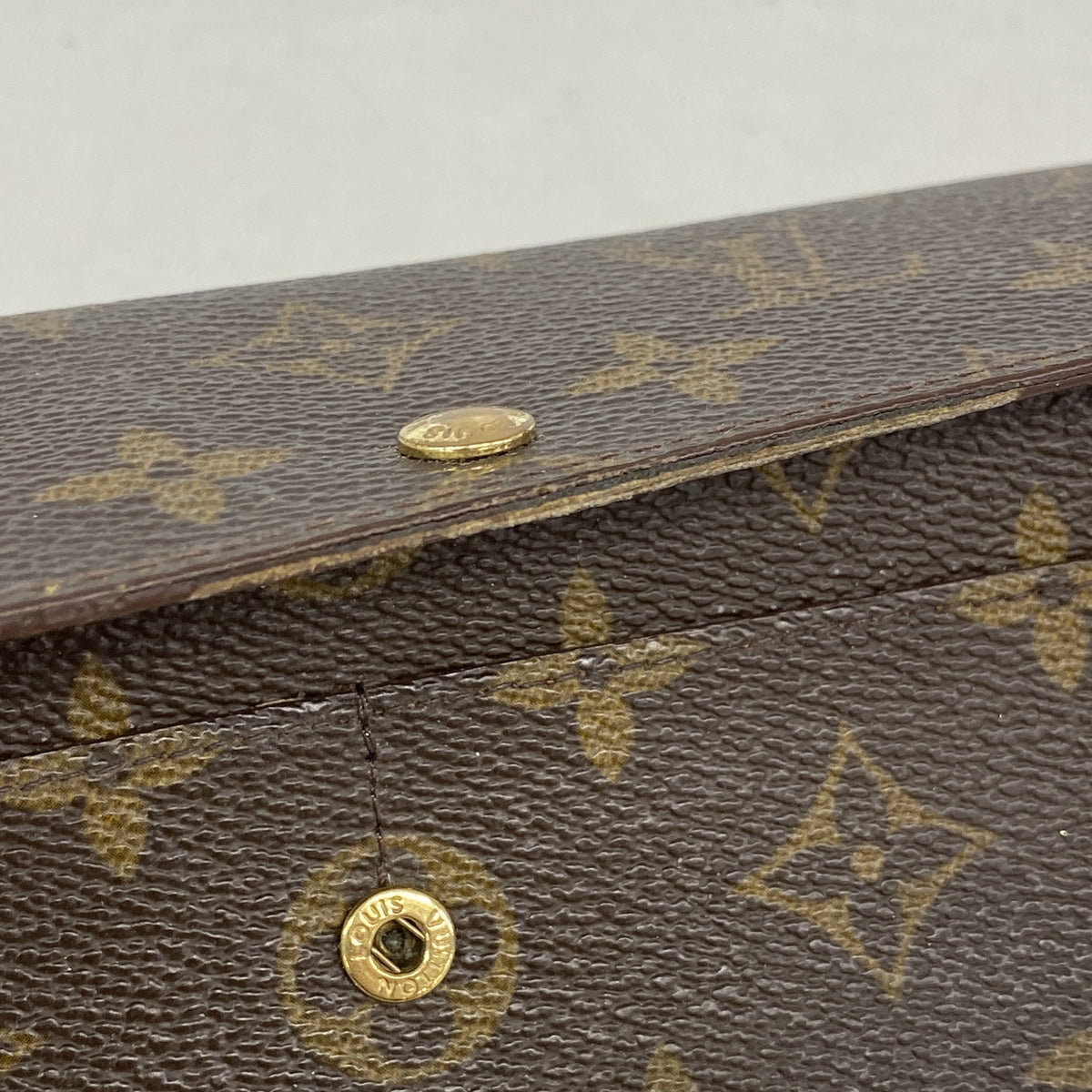 【6id5322】ルイヴィトン 長財布 モノグラム ポシェットポルトモネクレディ M61725 ブラウン【中古】レディース