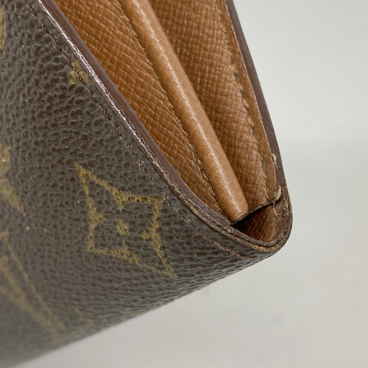 【6id5322】ルイヴィトン 長財布 モノグラム ポシェットポルトモネクレディ M61725 ブラウン【中古】レディース