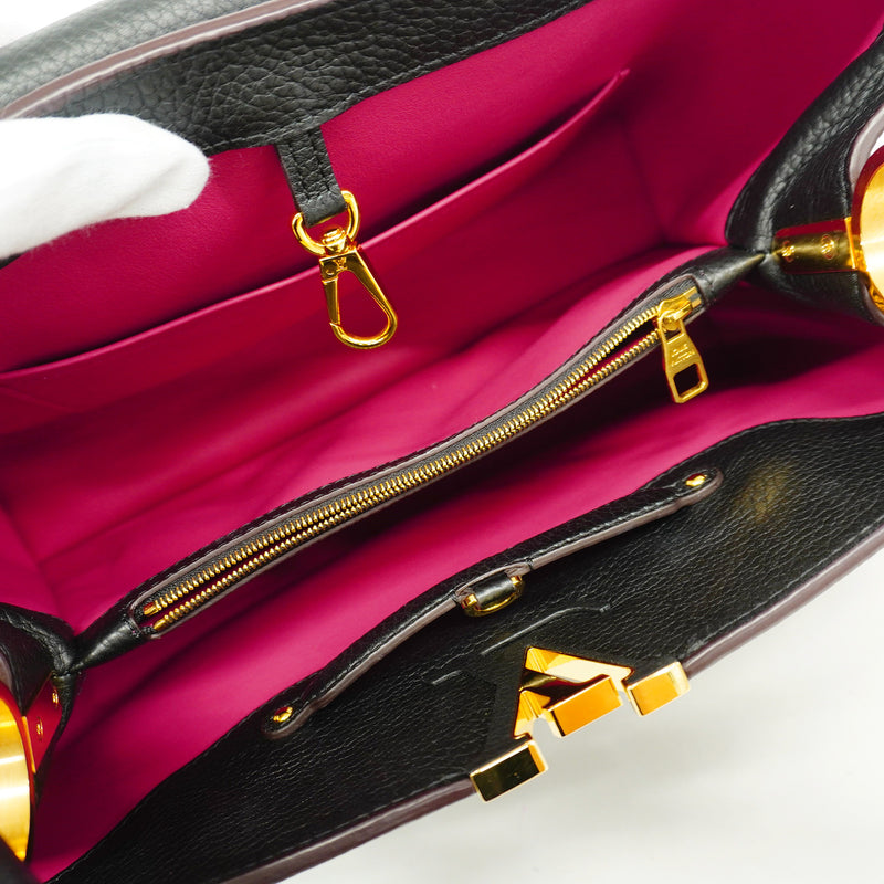 【6id5328】ルイヴィトン ハンドバッグ トリヨン カプシーヌMM M48864 ノワール【中古】レディース