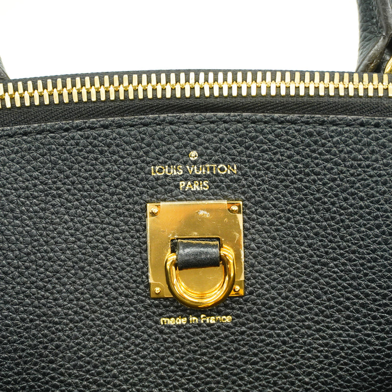 【6id5329】ルイヴィトン ハンドバッグ トリヨン シティスティーマーMM M54312 カーキ ノワール【中古】レディース