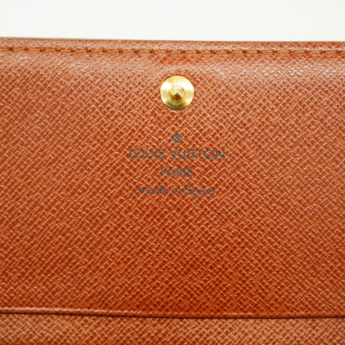【6id5330】ルイヴィトン 財布 モノグラム ポルトモネビエトレゾール M61730 ブラウン【中古】レディース
