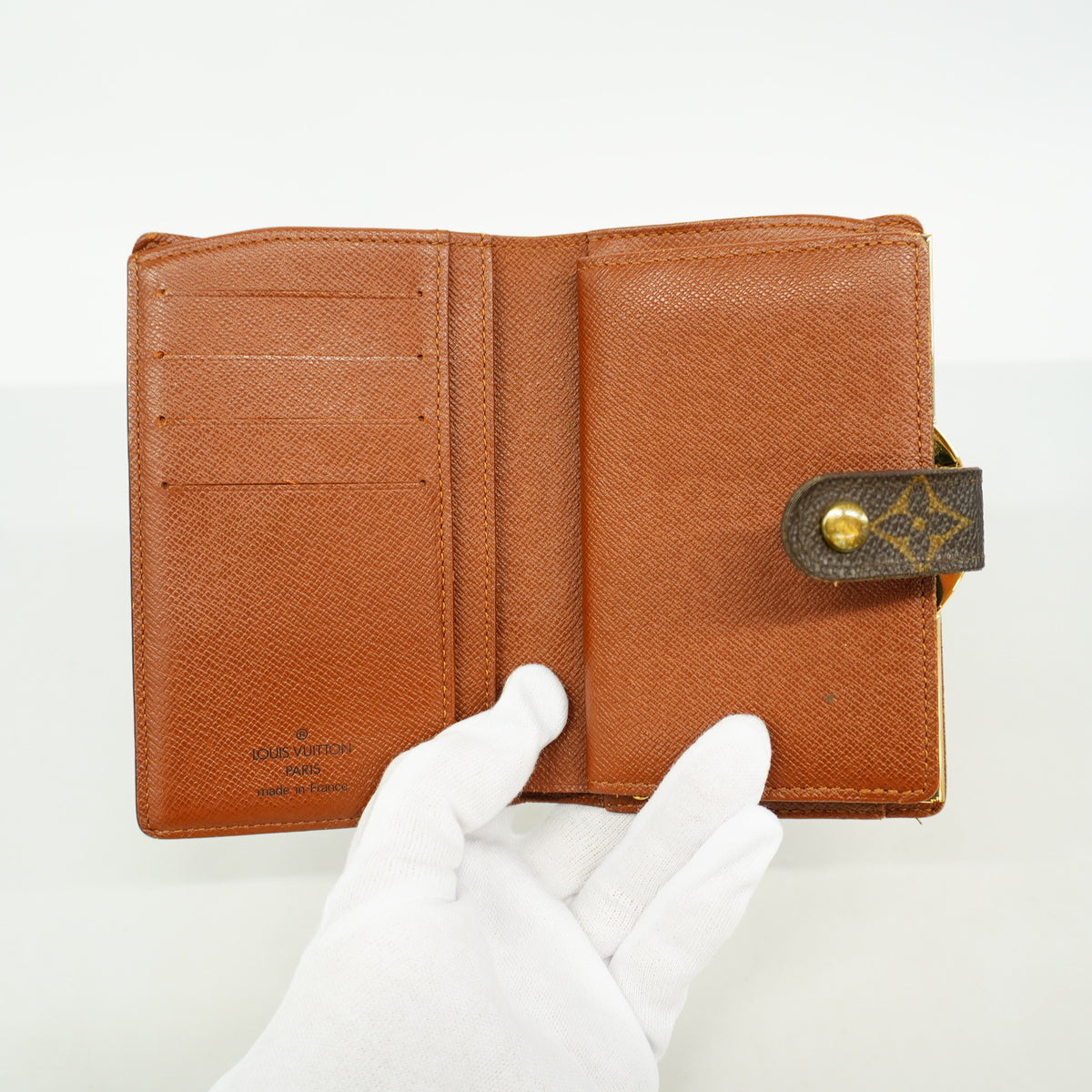 【6id5331】ルイヴィトン 財布 モノグラム ポルトモネビエヴィエノワ M61663 ブラウン【中古】レディース