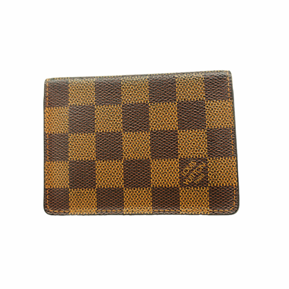 【6id5334】ルイヴィトン カードケース ダミエ ポルトドゥカルトヴェルティカル N60533 エベヌ【中古】メンズ レディース ユニセックス