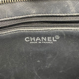 【6id5356】シャネル トートバッグ 復刻トート キャビアスキン ブラック シルバー金具【中古】レディース