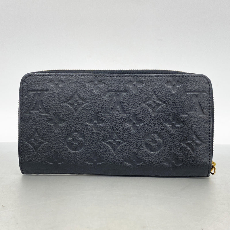 【6id5363】ルイヴィトン 長財布 モノグラム・アンプラント ジッピーウォレット M60571 ノワール【中古】メンズ レディース ユニセックス