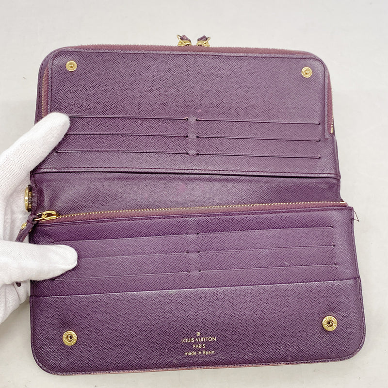 【6id5364】ルイヴィトン 長財布 モノグラム ポルトフォイユアンソリット M66568 ヴィオレット【中古】レディース