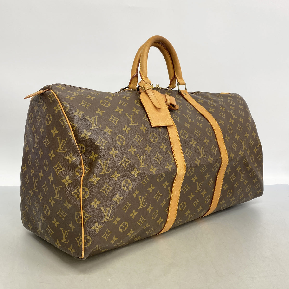 【6id5378】ルイヴィトン ボストンバッグ モノグラム キーポル55 M41424 ブラウン【中古】メンズ レディース ユニセックス