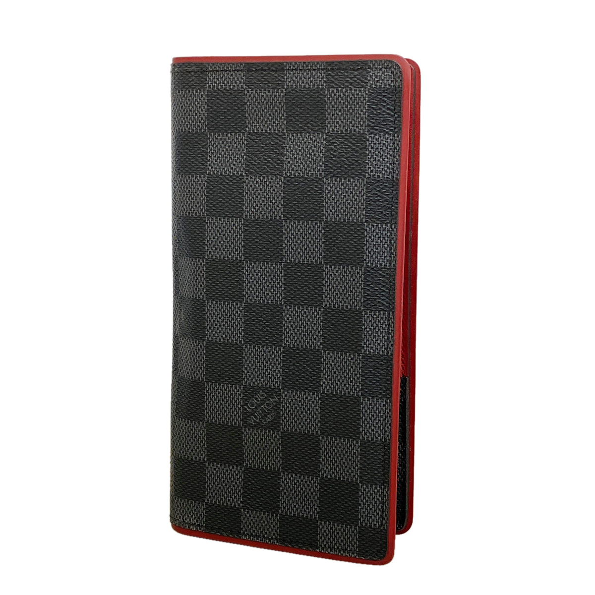 【6id5385】ルイヴィトン 長財布 ダミエ・グラフィット ポルトフォイユブラザ N63254 ボルドー【中古】メンズ