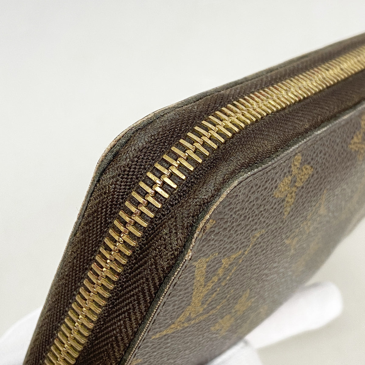 【6id5391】ルイヴィトン 長財布 モノグラム ジッピコインパース M60017 ブラウン【中古】メンズ レディース ユニセックス