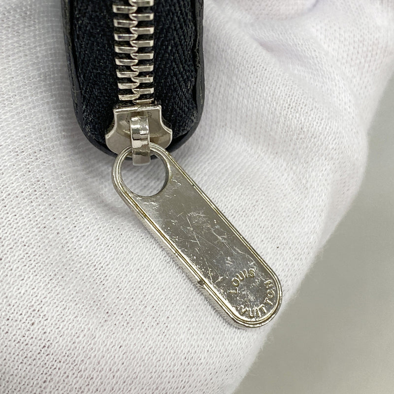 【6id5395】ルイヴィトン コインケース ダミエ・グラフィット ジッピーコインパース N63076 ブラック グレー【中古】メンズ