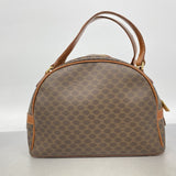 【6id5398】セリーヌ ハンドバッグ マカダム PVC ブラウン ゴールド金具【中古】レディース