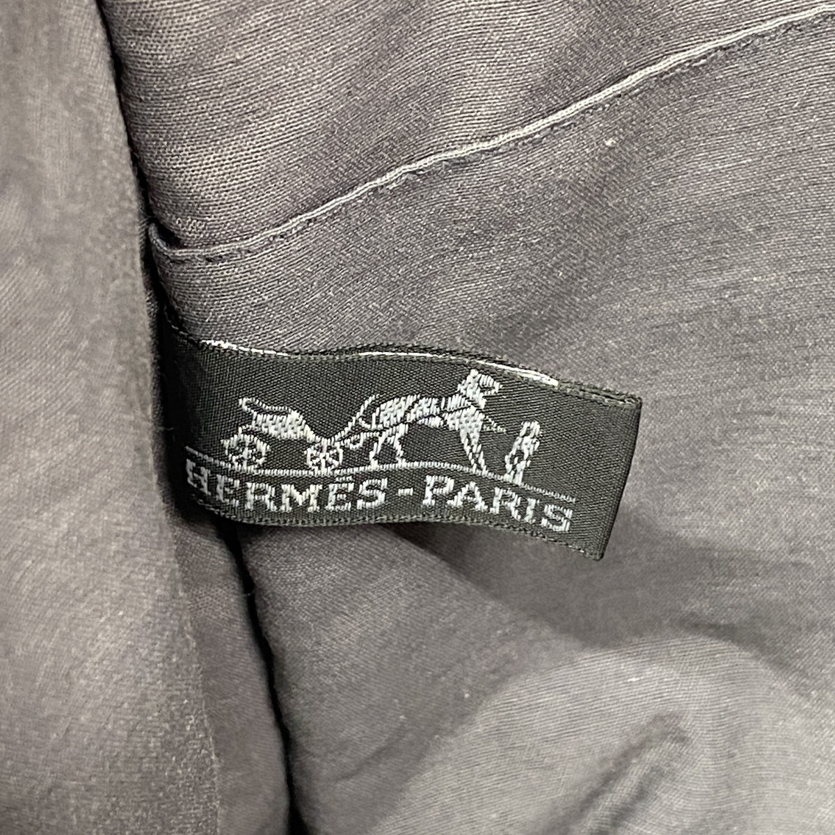 【6id5407】エルメス ポーチ フールトゥポーチ キャンバス グレー シルバー金具【中古】メンズ レディース ユニセックス