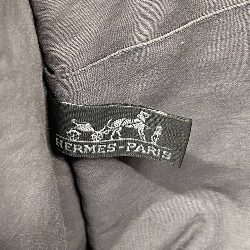 【6id5407】エルメス ポーチ フールトゥポーチ キャンバス グレー シルバー金具【中古】メンズ レディース ユニセックス