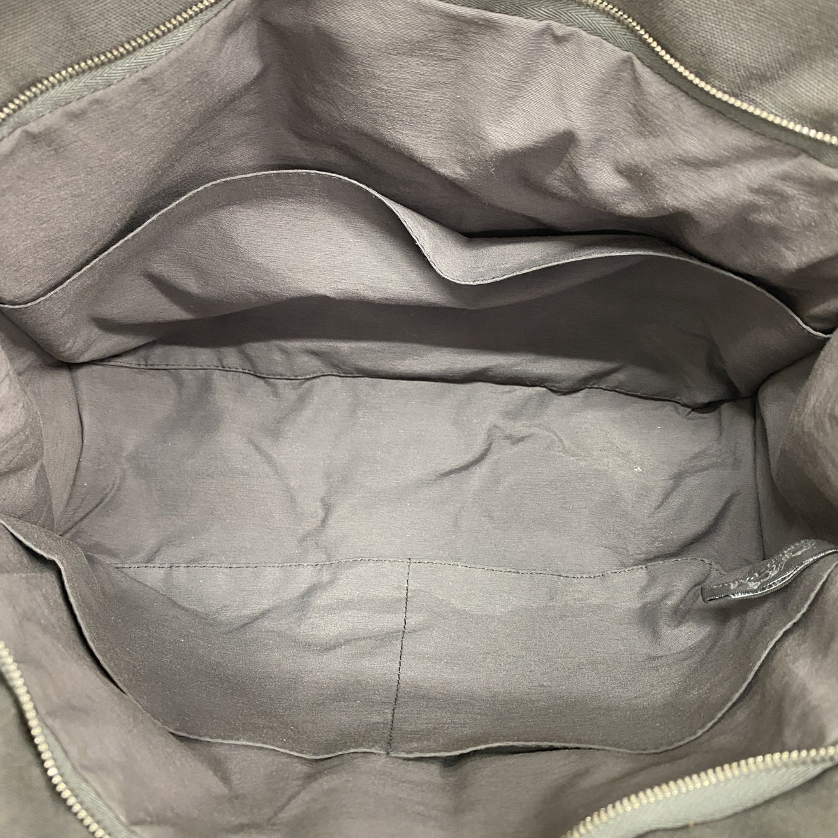 【6id5407】エルメス ポーチ フールトゥポーチ キャンバス グレー シルバー金具【中古】メンズ レディース ユニセックス