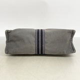 【6id5407】エルメス ポーチ フールトゥポーチ キャンバス グレー シルバー金具【中古】メンズ レディース ユニセックス