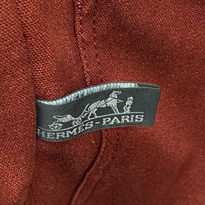 【6id5408】エルメス トートバッグ フールトゥMM キャンバス レッド シルバー金具【中古】メンズ レディース ユニセックス