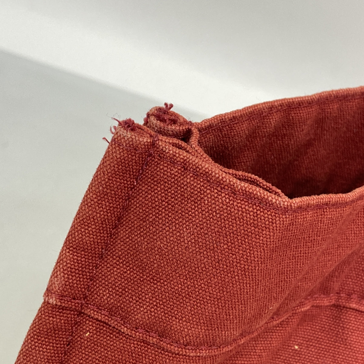 【6id5408】エルメス トートバッグ フールトゥMM キャンバス レッド シルバー金具【中古】メンズ レディース ユニセックス