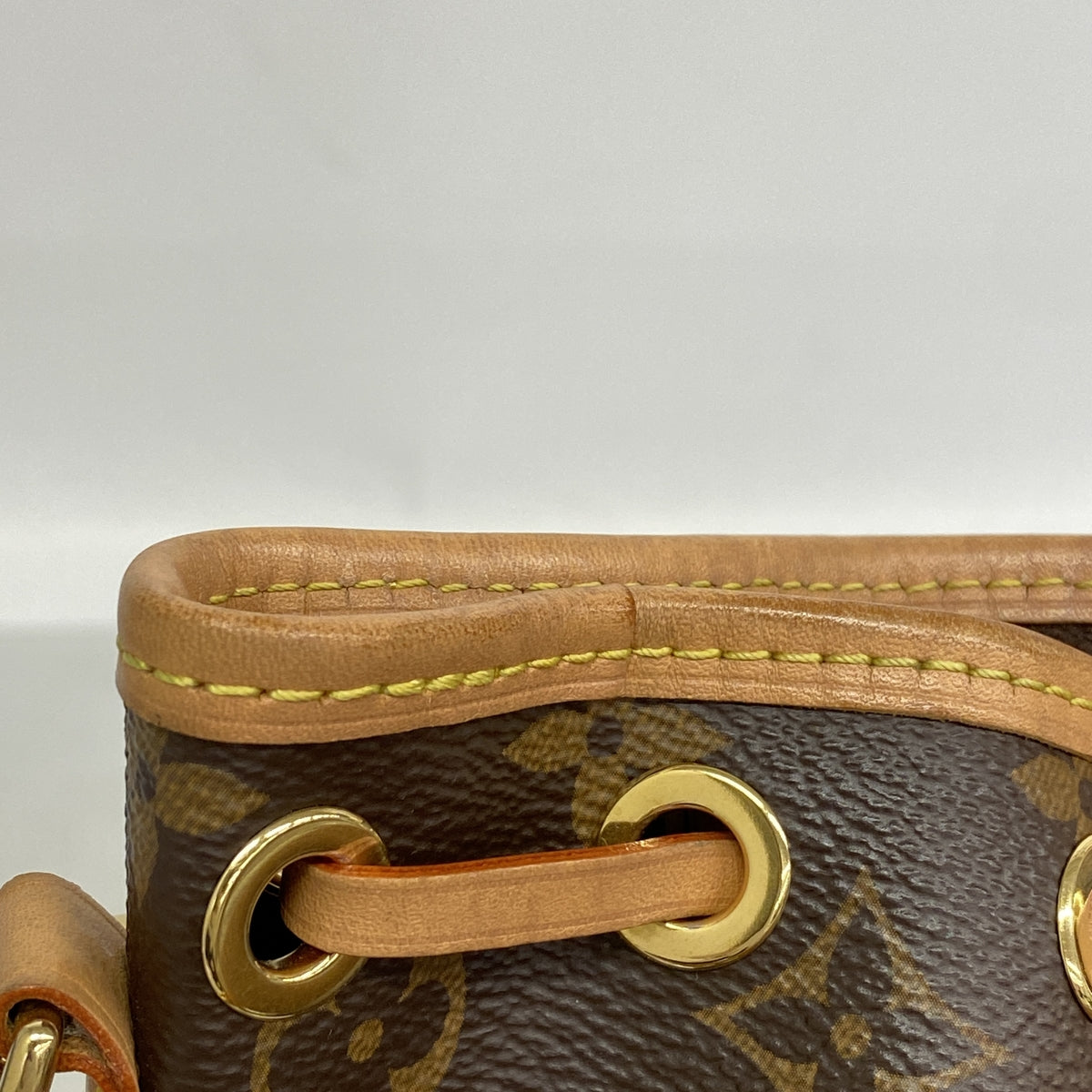 【6id5409】ルイヴィトン ハンドバッグ モノグラム ナノノエ M81266 ブラウン 2wayバッグ【中古】レディース