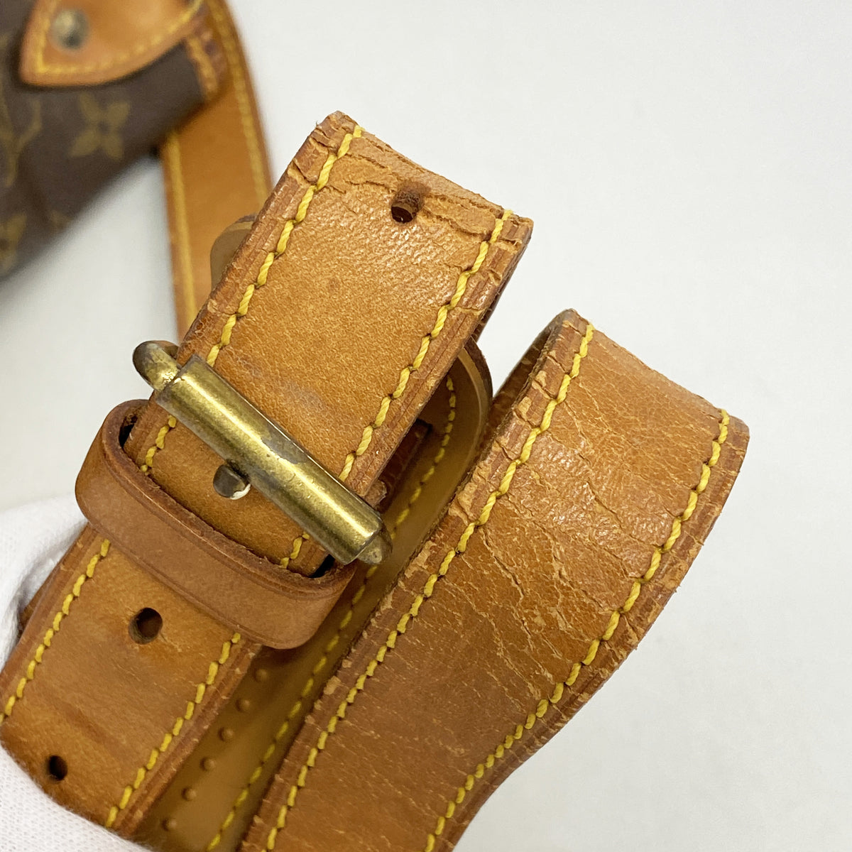 【6id5413】ルイヴィトン ショルダーバッグ モノグラム ソミュール35 M42254 ブラウン【中古】レディース