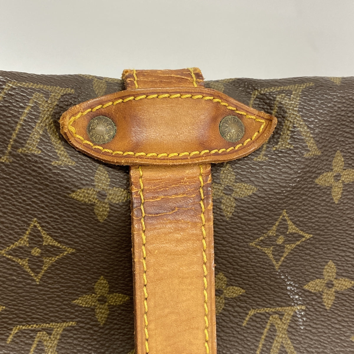【6id5413】ルイヴィトン ショルダーバッグ モノグラム ソミュール35 M42254 ブラウン【中古】レディース