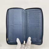 【6id5415】ルイヴィトン 長財布 タイガ ジッピーウォレットヴェルティカル M32837 オセアン【中古】メンズ