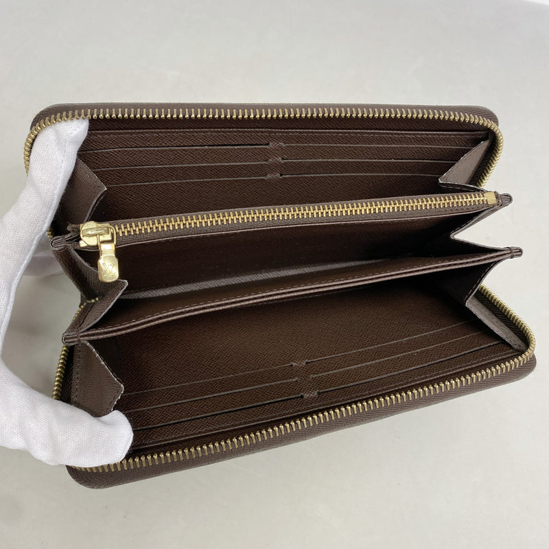 【6id5416】ルイヴィトン 長財布 ダミエ ジッピーウォレット N41661 エベヌ【中古】メンズ レディース ユニセックス