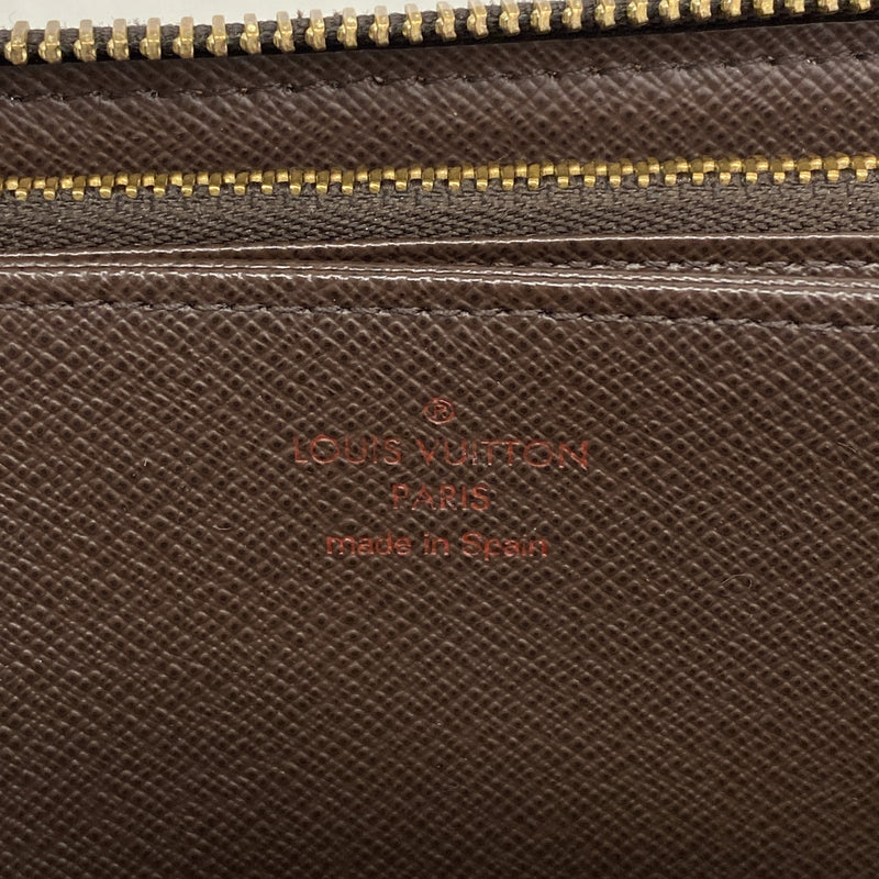 【6id5416】ルイヴィトン 長財布 ダミエ ジッピーウォレット N41661 エベヌ【中古】メンズ レディース ユニセックス
