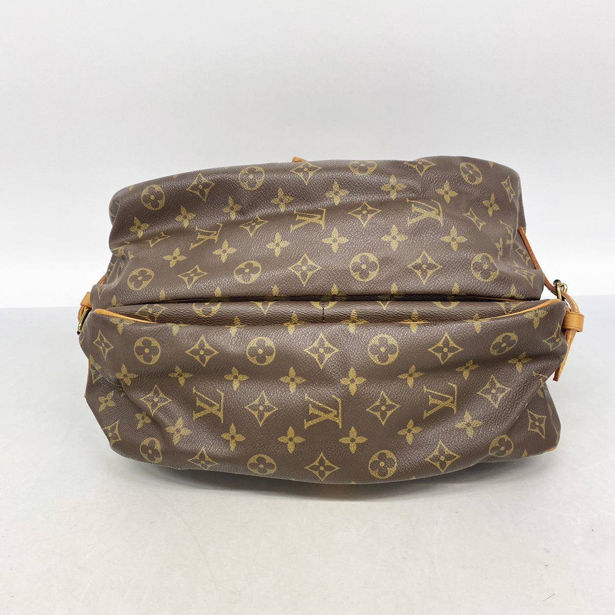 【6id5420】ルイヴィトン ショルダーバッグ モノグラム ソミュール35 M42254 ブラウン【中古】レディース