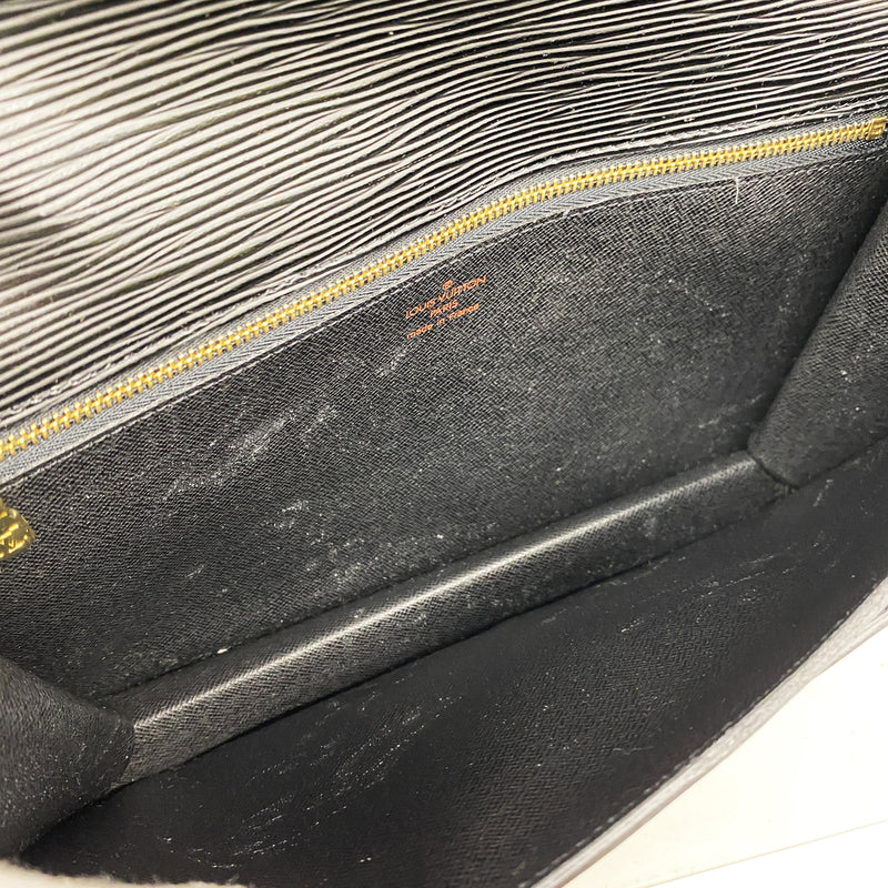 【6id5432】ルイヴィトン クラッチバッグ エピ ポシェットセリエドラゴンヌ M52612 ノワール【中古】メンズ