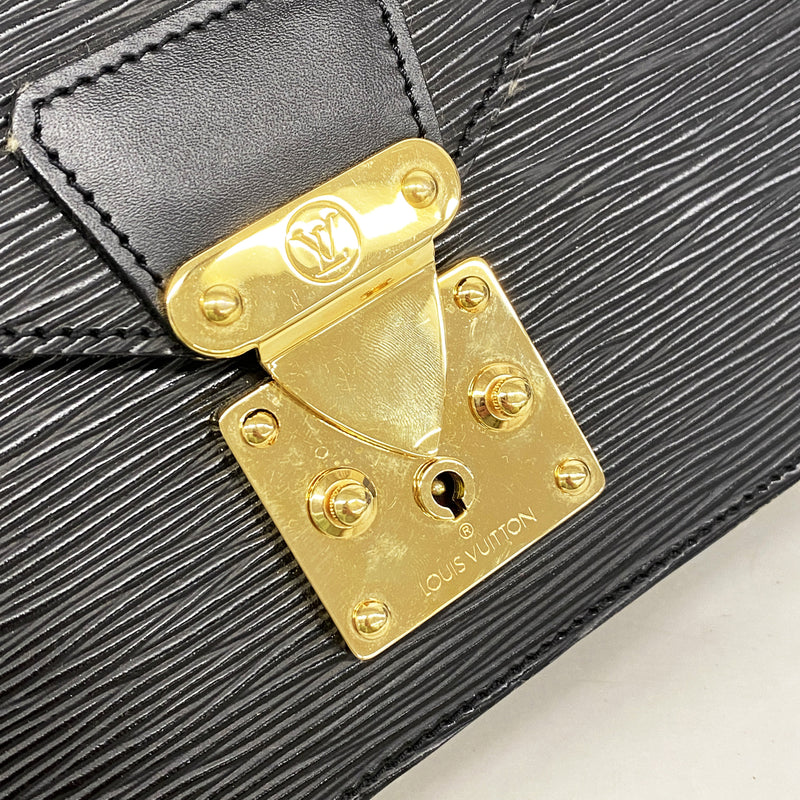 【6id5432】ルイヴィトン クラッチバッグ エピ ポシェットセリエドラゴンヌ M52612 ノワール【中古】メンズ