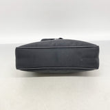 【6id5443】プラダ ショルダーバッグ テスート ナイロン ブラック シルバー金具【中古】レディース