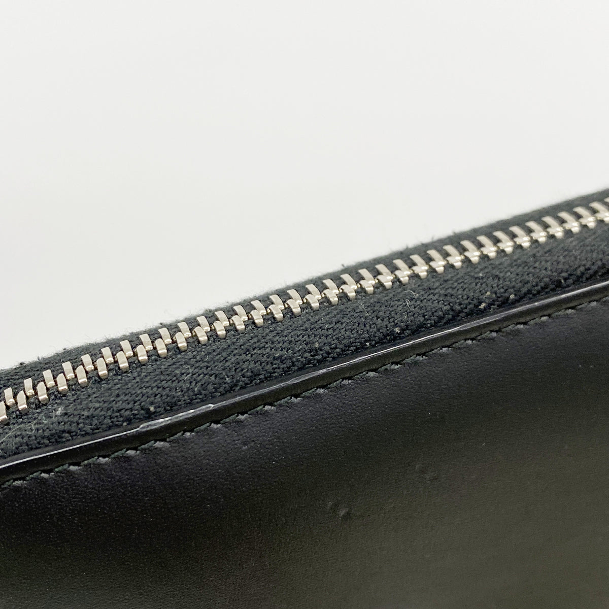 【6id5446】グッチ 長財布 グッチシマ 408839 レザー ブラック シルバー金具【中古】メンズ