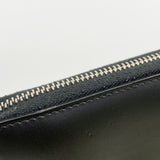 【6id5446】グッチ 長財布 グッチシマ 408839 レザー ブラック シルバー金具【中古】メンズ