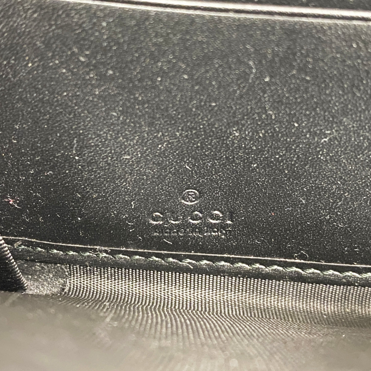 【6id5446】グッチ 長財布 グッチシマ 408839 レザー ブラック シルバー金具【中古】メンズ