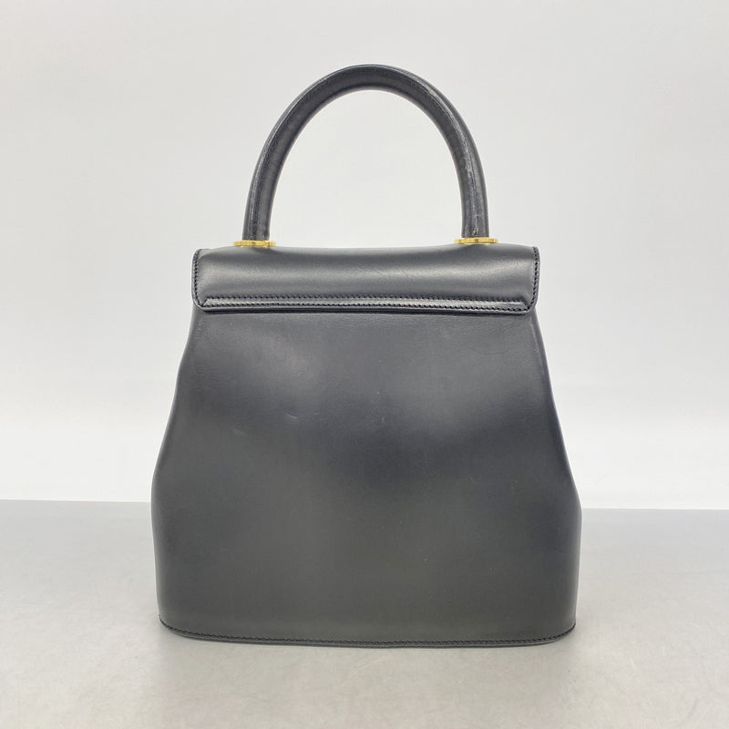 【6id5449】サルヴァトーレフェラガモ ハンドバッグ レザー ブラック ゴールド金具 2wayバッグ【中古】レディース