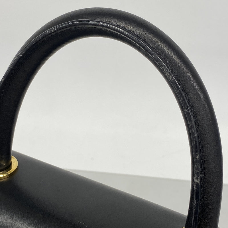 【6id5449】サルヴァトーレフェラガモ ハンドバッグ レザー ブラック ゴールド金具 2wayバッグ【中古】レディース