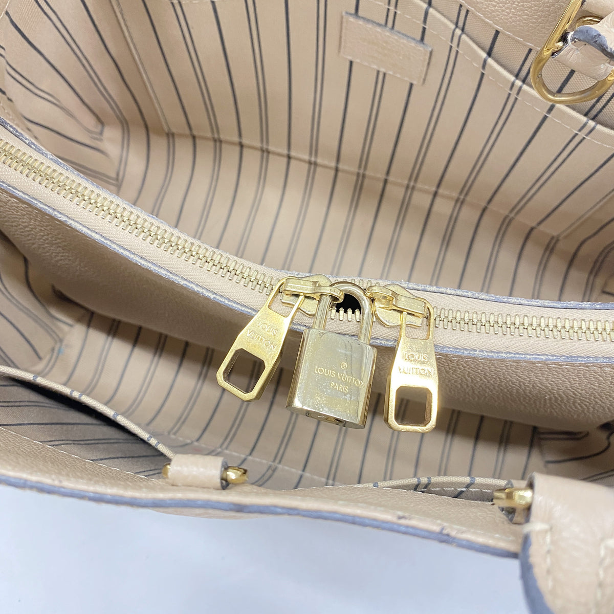 【6id5450】ルイヴィトン ハンドバッグ モノグラム・アンプラント モンテーニュMM M41152 デュンヌ【中古】レディース