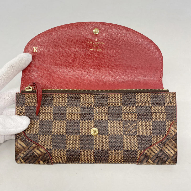 【6id5456】ルイヴィトン 長財布 ダミエ ポルトフォイユカイサ N61221 スリーズ【中古】レディース