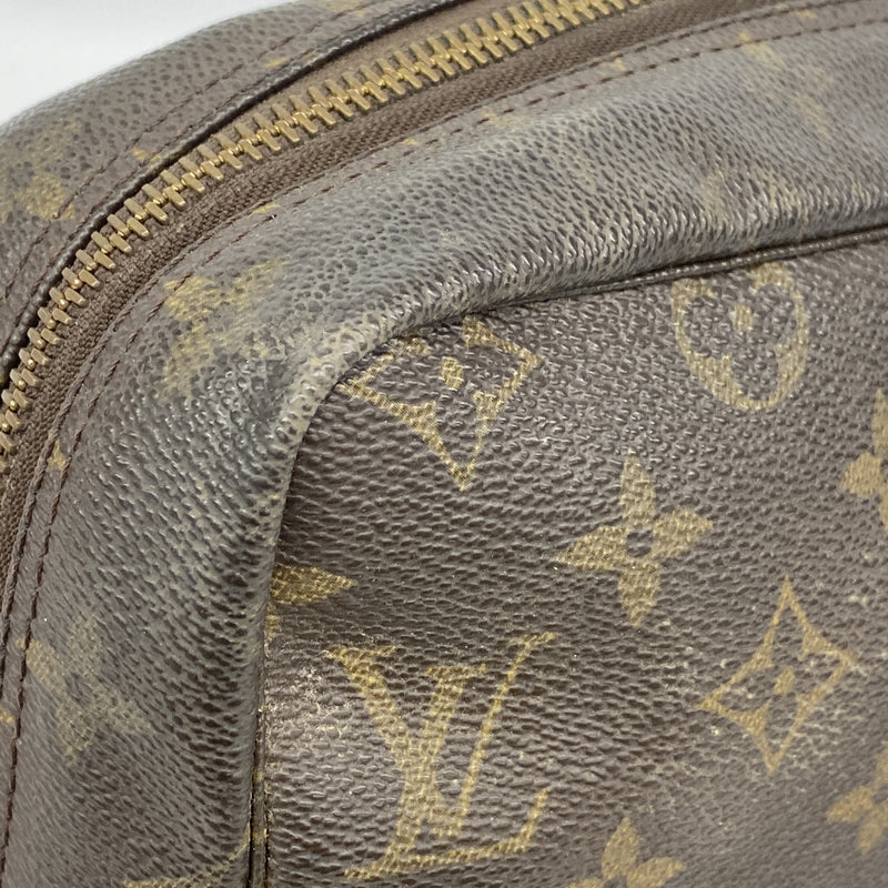 【6id5457】ルイヴィトン ポーチ モノグラム トゥルーストワレット28 M47522 ブラウン【中古】レディース