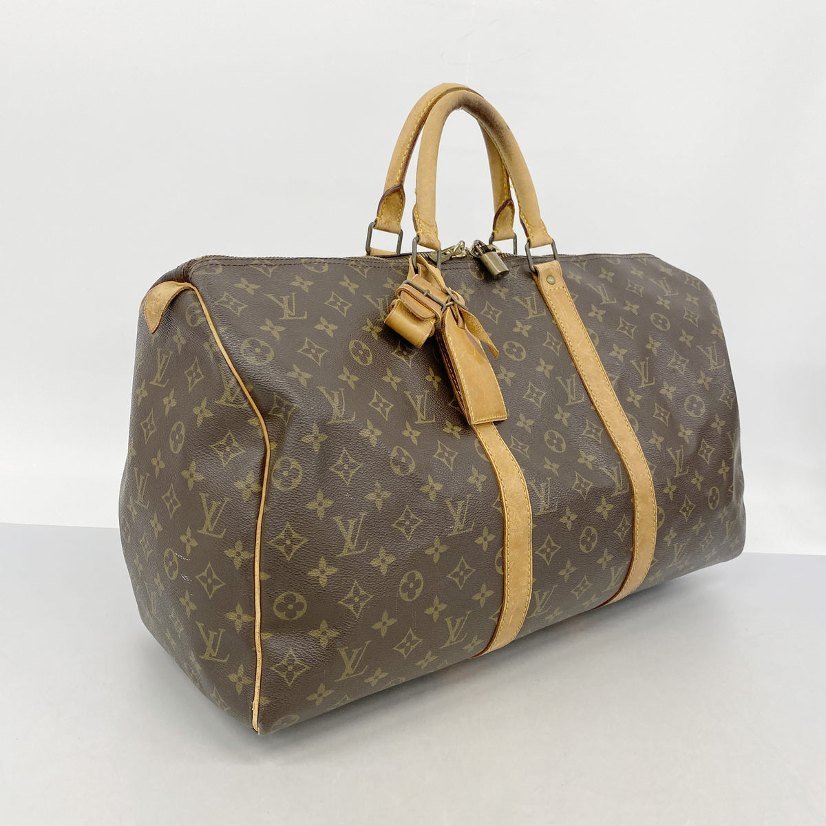 【6id5460】ルイヴィトン ボストンバッグ モノグラム キーポル50 M41426 ブラウン【中古】メンズ レディース ユニセックス