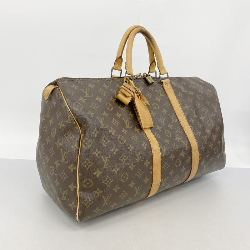 【6id5460】ルイヴィトン ボストンバッグ モノグラム キーポル50 M41426 ブラウン【中古】メンズ レディース ユニセックス