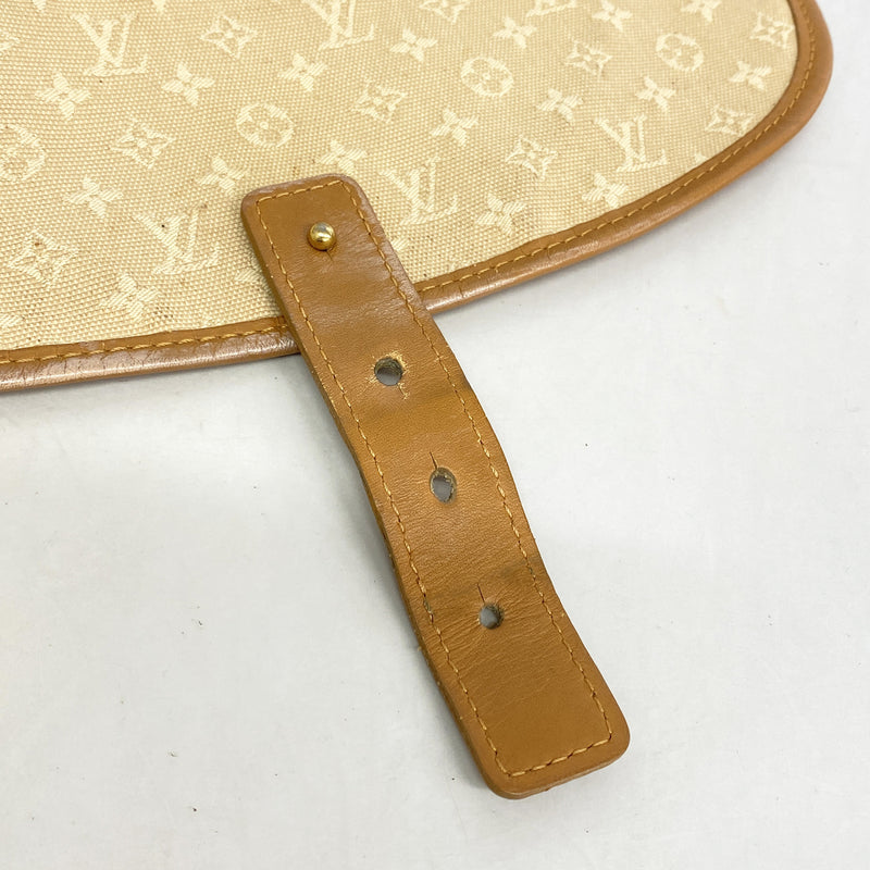 【6id5469】ルイヴィトン ショルダーバッグ モノグラム・ミニ ベランジェール M92674 ベージュ【中古】レディース