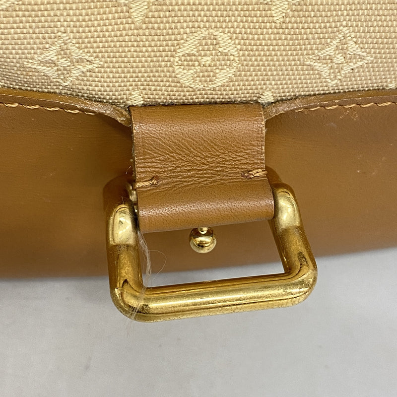 【6id5469】ルイヴィトン ショルダーバッグ モノグラム・ミニ ベランジェール M92674 ベージュ【中古】レディース